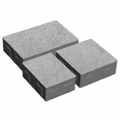 Купити Тротуарна плитка Золотий Мандарин Плац без фаски 40 мм біла