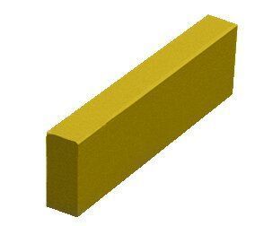 Купить Поребрик Золотой Мандарин 500х200х60 персиковый