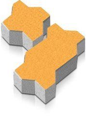 Купити Тротуарна плитка Моноліт-Брук Хвиля 6 жовта