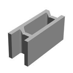 Купить Блок 20 несъемной опалубки М-100 510х200х235