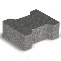 Купити Тротуарна плитка Золотий Мандарин Подвійне Т без фаски чорна