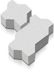 Купити Тротуарна плитка Моноліт-Брук Хвилька 6 біла