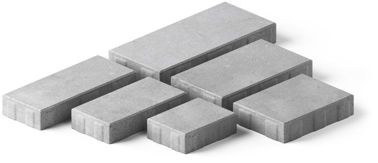 Купити Тротуарна плитка Моноліт-Брук Патерн колор-мікс граніт