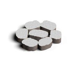 Купити Тротуарна плитка Золотий Мандарин Маргарита Антик повний прокрас біла