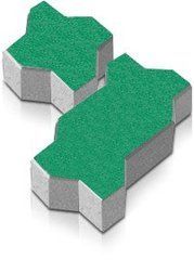 Купити Тротуарна плитка Моноліт-Брук Хвилька 8 зелена