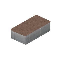 Купити Тротуарна плитка Золотий Мандарин Цегла стандартний 200х100 коричневий