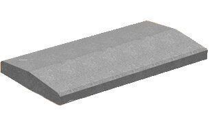 Купить Крышка двускатная Золотой Мандарин 500х260х60 белая