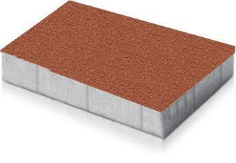 Купить Тротуарная плитка Монолит-Брук Прямоугольник 6 коричневая