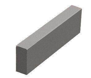 Купити Поребрик Золотий Мандарин 1000х200х60 чорний