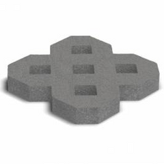 Купити Тротуарна плитка Золотий Мандарин Паркувальна решітка 500х500 сіра