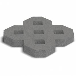 Купить Тротуарная плитка Золотой Мандарин Парковочная решетка 500х500 серая