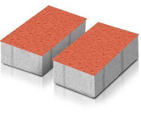 Купити Тротуарна плитка Моноліт-Брук Цеголка 6 червона (з фаскою)