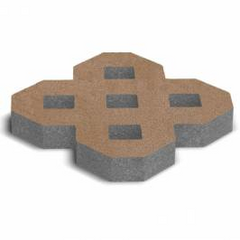 Купити Тротуарна плитка Золотий Мандарин Паркувальна решітка 500х500 персикова