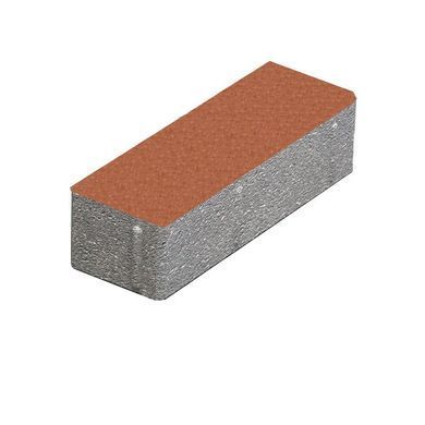 Купить Тротуарная плитка Золотой Мандарин Кирпич узкий 210х70 без фаски красный
