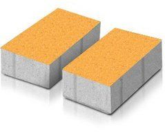 Купити Тротуарна плитка Моноліт-Брук Цеголка 6 жовта (з фаскою)