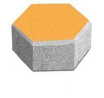 Купити Тротуарна плитка Моноліт-Брук Сота 6 жовта