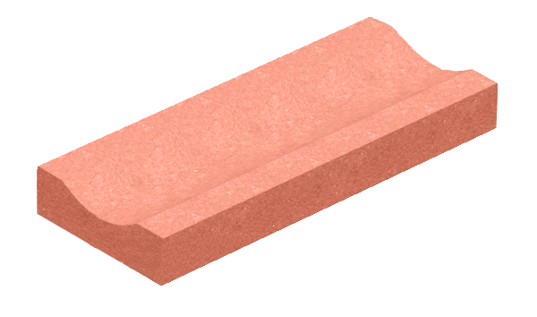 Купить Водосток Золотой Мандарин 500х200х60 красный