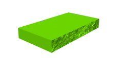 Купить Крышка Плита декоративная для парапета Золотой Мандарин (скол две стороны и торец) 400х250х60 горчичная