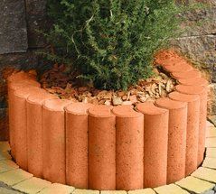 Купити Стовпчик фігурний круглий Золотий Мандарин 100х250х80 червоний