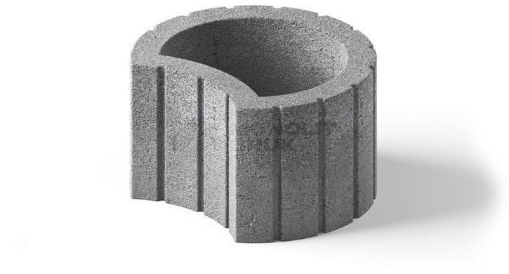 Купить Цветник круглый Монолит-Брук красный