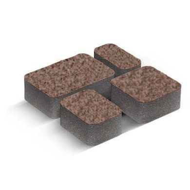 Купить Тротуарная плитка Золотой Мандарин Старый город Эконом коричневая