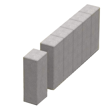 Купить Столбик фигурный квадратный Золотой Мандарин 100х250х80 серый