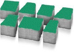 Купити Тротуарна плитка Моноліт-Брук Креатив 6 зелена (7 ел.) мозаїка