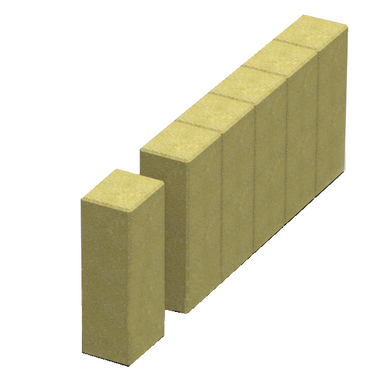 Купити Поребрик фігурний квадратний Золотий Мандарин 500х250х80 гірчичний