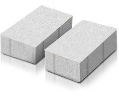 Купити Тротуарна плитка Моноліт-Брук Цеголка 8 біла (з фаскою)