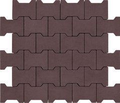 Купити Тротуарна плитка Авеню Подвійне 3Т безфасочная 20-16-8 венге