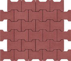 Купити Тротуарна плитка Авеню Подвійне 3Т безфасочная 20-16-8 вишня