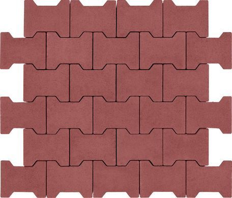 Купити Тротуарна плитка Авеню Подвійне 3Т безфасочная 20-16-8 вишня