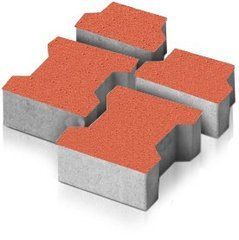 Купити Тротуарна плитка Моноліт-Брук Гантель 6 червона