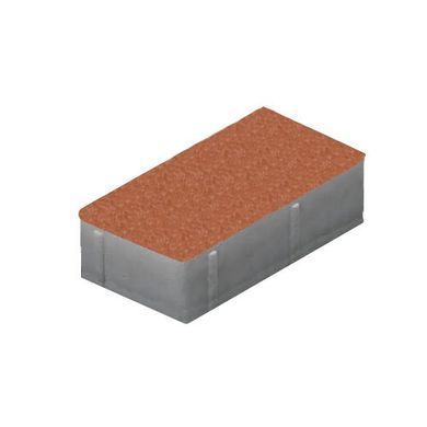 Купити Тротуарна плитка Золотий Мандарин Цегла велика 240х160 червона