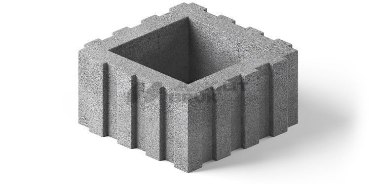 Купить Цветник квадратный Монолит-Брук серый