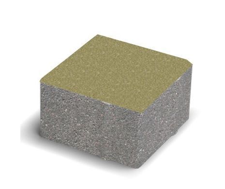 Купити Тротуарна плитка Золотий мандарин Квадрат великий 200х200 гірчична