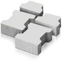 Купити Тротуарна плитка Моноліт-Брук Гантель 6 біла