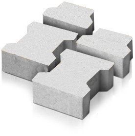 Купити Тротуарна плитка Моноліт-Брук Гантель 6 біла