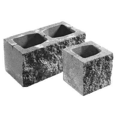 Купить Блок с одной колотой стороной 390х190х190 невада