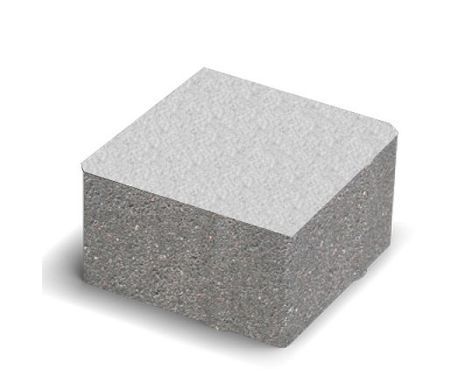 Купити Тротуарна плитка Золотий мандарин Квадрат великий 200х200 біла