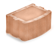 Купити Квітник квадратний Золотий Мандарин 400х500х250 персиковий