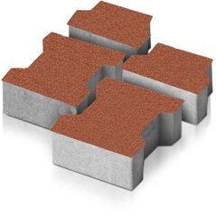 Купити Тротуарна плитка Моноліт-Брук Гантель 8 коричнева