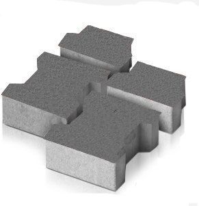 Купити Тротуарна плитка Моноліт-Брук Гантель 8 чорна