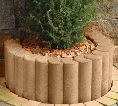 Купити Поребрик фігурний круглий Золотий Мандарин 500х250х80 коричневий