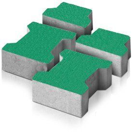 Купити Тротуарна плитка Моноліт-Брук Гантель 8 зелена