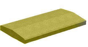 Купить Крышка двускатная Золотой Мандарин 500х260х60 горчичная