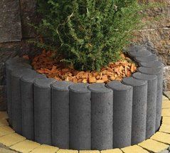 Купити Поребрик фігурний круглий Золотий Мандарин 500х250х80 чорний