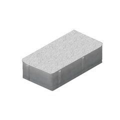 Купити Тротуарна плитка Золотий Мандарин Цегла велика без фаски 240х160 біла