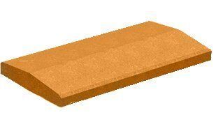 Купить Крышка двускатная Золотой Мандарин 500х260х60 персиковая