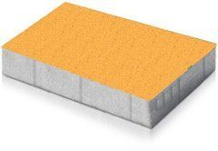 Купити Тротуарна плитка Моноліт-Брук Прямокутник 6 жовта